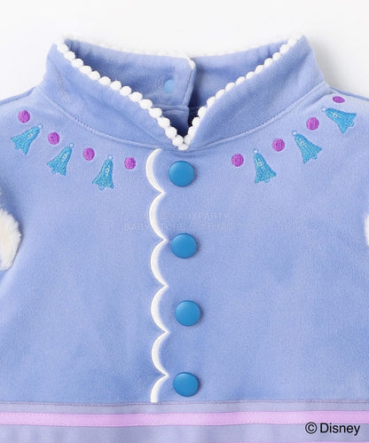 日本童裝 aF#a325 x Disney Frozen Anna公主連身裙 90-140cm 女童款 冬季 DRESSES