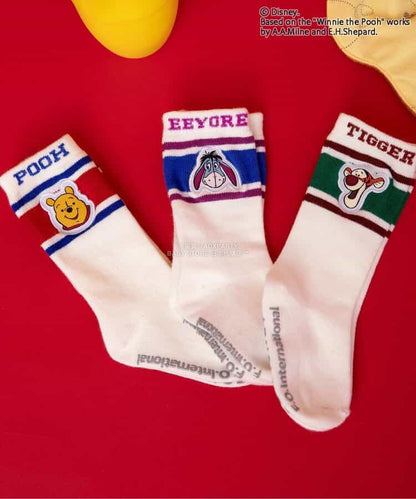 日本直送 BR#22EE x Disney 小熊維尼 襪一對 13-21cm 襪系列