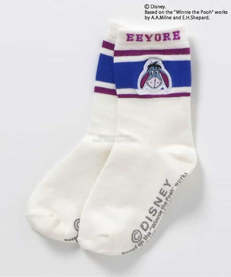 日本直送 BR#22EE x Disney 小熊維尼 襪一對 13-21cm 襪系列