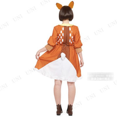 日本直送  Disney Bambi Free Size 大人款 萬聖節 Cosplay服裝 Halloween攪鬼特輯