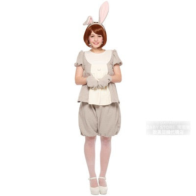 日本直送  Disney Bambi Thumper Free Size 大人款 萬聖節 Cosplay服裝 Halloween攪鬼特輯 AAA