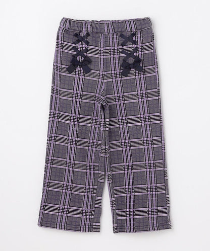 日本童裝 aF#a325 抓毛闊腳褲 110-160cm 女童款 冬季 PANTS