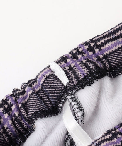 日本童裝 aF#a325 抓毛闊腳褲 110-160cm 女童款 冬季 PANTS