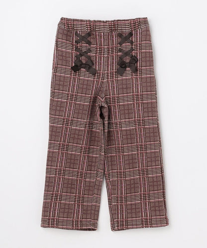 日本童裝 aF#a325 抓毛闊腳褲 110-160cm 女童款 冬季 PANTS