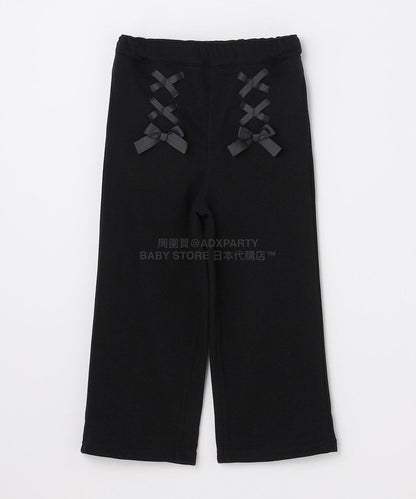 日本童裝 aF#a325 抓毛闊腳褲 110-160cm 女童款 冬季 PANTS