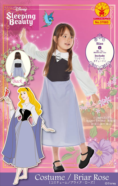 日本直送 Disney Sleeping Beauty Briar Rose 100-120cm 女童款 萬聖節 Cosplay服裝 Halloween攪鬼特輯 AAA