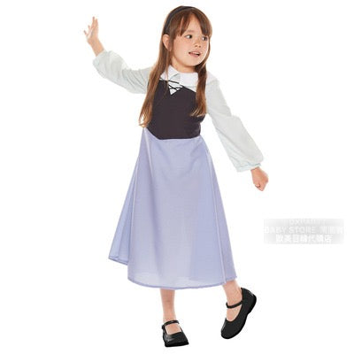 Disney Sleeping Beauty Briar Rose 100-120cm Girls Halloween Cosplay Costume Halloween Ghost Special AAA 