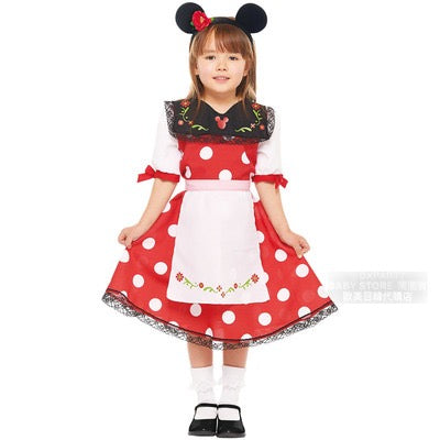 Disney Minnie Mouse 80-140cm Girls Halloween Cosplay Costume Halloween Ghost Special 