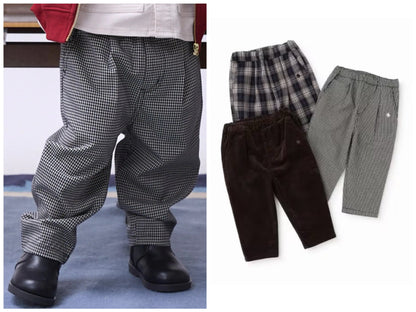 日本童裝 pe#main x【POLO BCS】梭織休閒長褲 80-130cm 男童款 秋季 PANTS