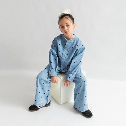 日本童裝 Branshes【Ou? by EDWIN】 繡花牛仔褲 90-150cm 女童款 春季 PANTS