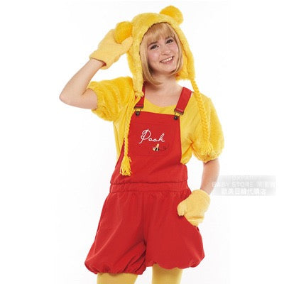 日本直送 Disney Winnie the Pooh Pooh Free Size 大人款 萬聖節 Cosplay服裝 Halloween攪鬼特輯 AAA