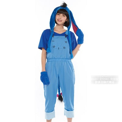 日本直送 Disney Winnie the Pooh Eeyore Free Size 大人款 萬聖節 Cosplay服裝 Halloween攪鬼特輯 AAA