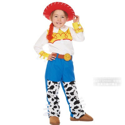 日本直送 Disney Toy Story Jessie  100-140cm 女童款 萬聖節 Cosplay服裝 Halloween攪鬼特輯 AAA