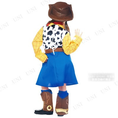 日本直送 Disney Toy Story Woody 80-140cm 女童款 萬聖節 Cosplay服裝 Halloween攪鬼特輯 AAA
