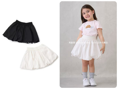 Japanese children's clothing pe#main bubble skirt 80-130cm girls summer SKIRTS 