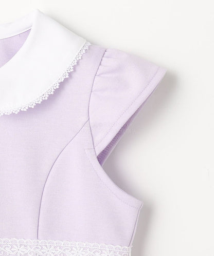 日本童裝 aF#a325 緞帶短外套+雪紡褶皺連身裙 110-130cm 女童款 冬季 OUTERWEAR  DRESSES 面試/宴會/表演