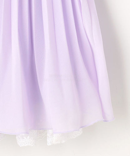 日本童裝 aF#a325 緞帶短外套+雪紡褶皺連身裙 110-130cm 女童款 冬季 OUTERWEAR  DRESSES 面試/宴會/表演