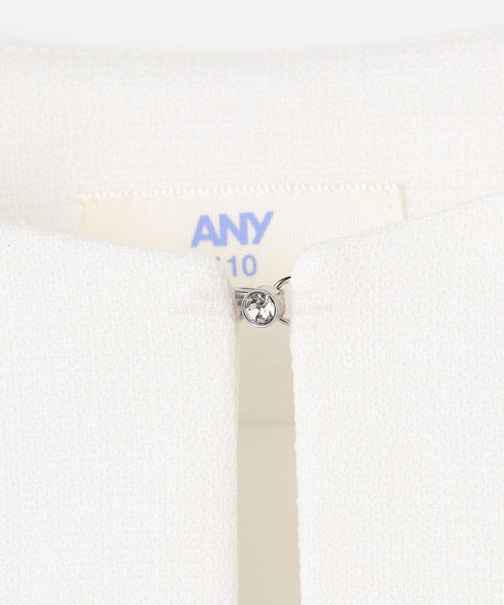 日本童裝 aF#a325 緞帶短外套+雪紡褶皺連身裙 110-130cm 女童款 冬季 OUTERWEAR  DRESSES 面試/宴會/表演