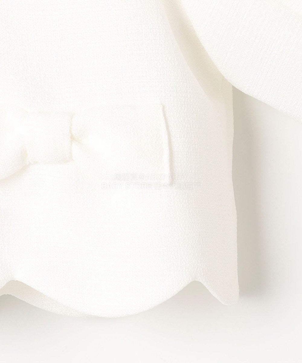 日本童裝 aF#a325 緞帶短外套+雪紡褶皺連身裙 110-130cm 女童款 冬季 OUTERWEAR  DRESSES 面試/宴會/表演