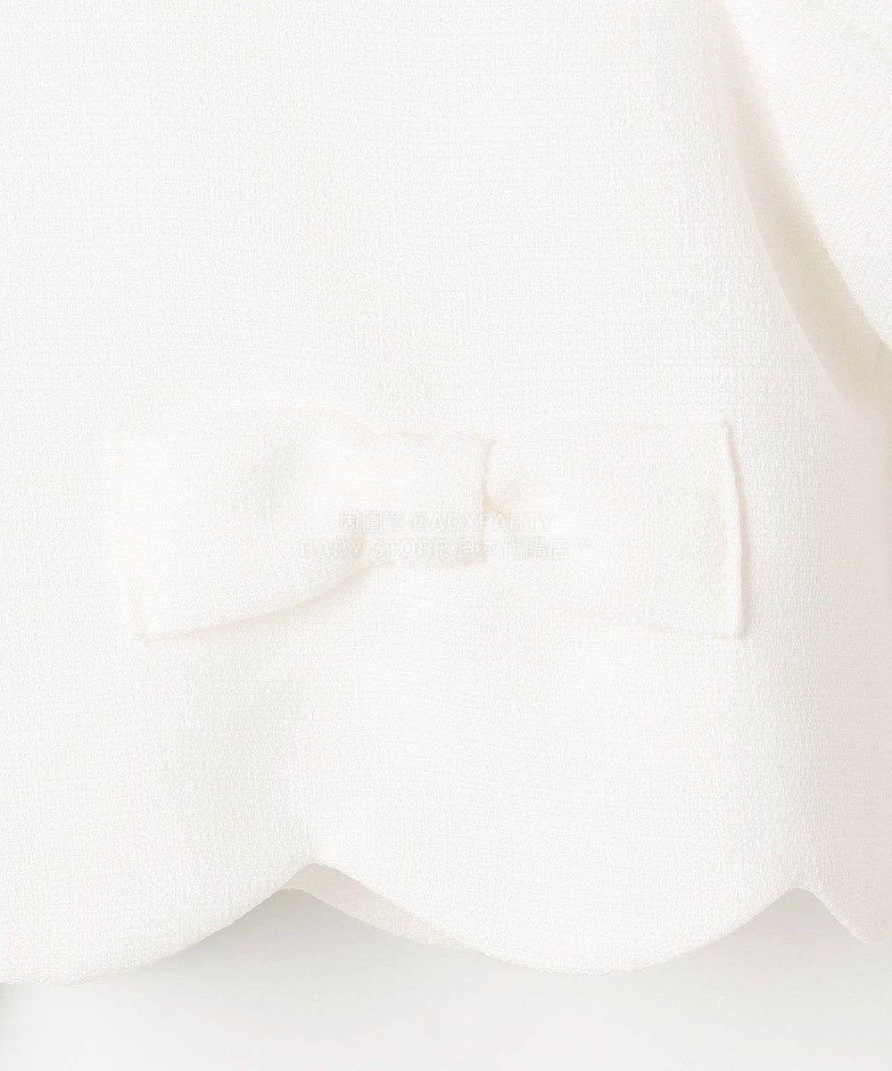 日本童裝 aF#a325 緞帶短外套+雪紡褶皺連身裙 110-130cm 女童款 冬季 OUTERWEAR  DRESSES 面試/宴會/表演