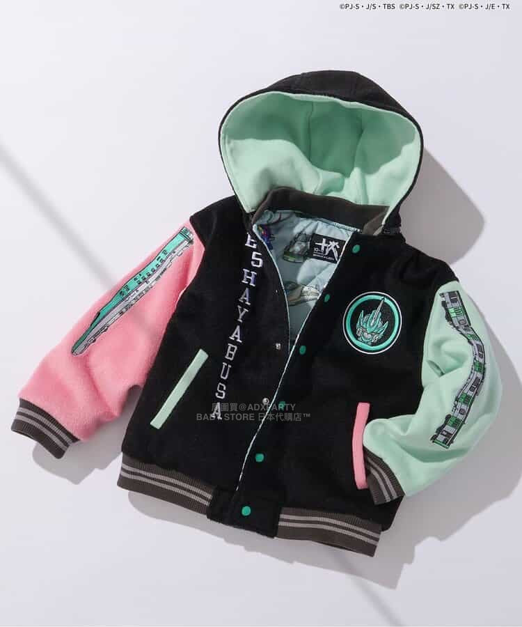 日本童裝 BREEZE x シンカリオン 刺繡連帽夾棉外套 90-140cm 男童款 冬季 (適合初秋、香港平均溫度、寒冷天氣雪）OUTERWEAR