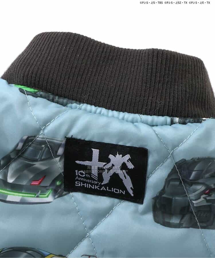 日本童裝 BREEZE x シンカリオン 刺繡連帽夾棉外套 90-140cm 男童款 冬季 (適合初秋、香港平均溫度、寒冷天氣雪）OUTERWEAR