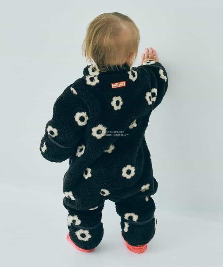 日本童裝 p.premier 毛毛絨毛連衣 70-80cm 男童款/女童款 初生嬰兒 秋季 Jumpsuit