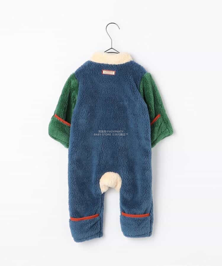 日本童裝 p.premier 毛毛絨毛連衣 70-80cm 男童款/女童款 初生嬰兒 秋季 Jumpsuit