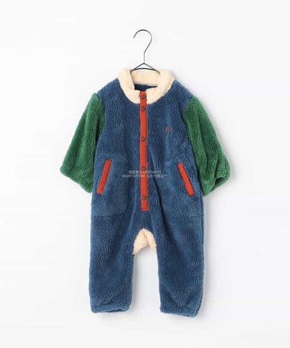 日本童裝 p.premier 毛毛絨毛連衣 70-80cm 男童款/女童款 初生嬰兒 秋季 Jumpsuit