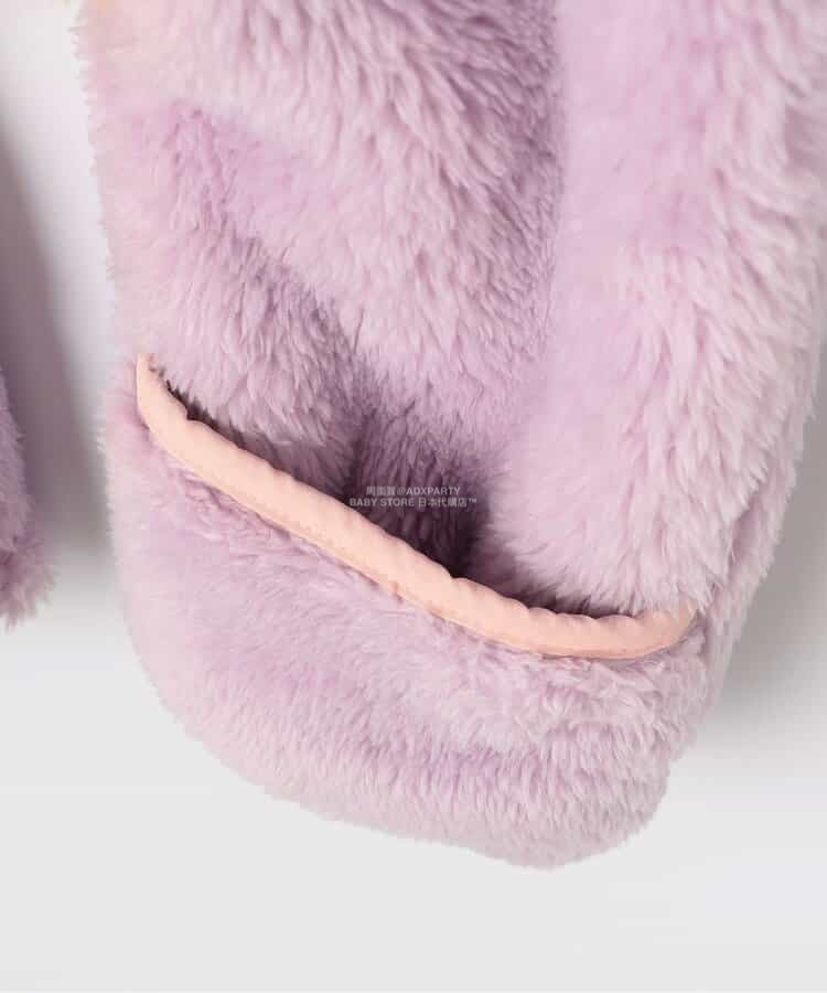 日本童裝 p.premier 毛毛絨毛連衣 70-80cm 男童款/女童款 初生嬰兒 秋季 Jumpsuit