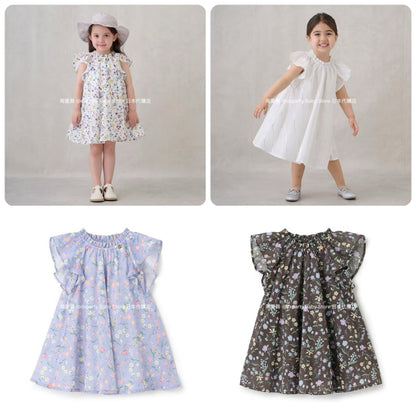 Japanese children's clothing pe#main dress 80-130cm girls summer dresses 