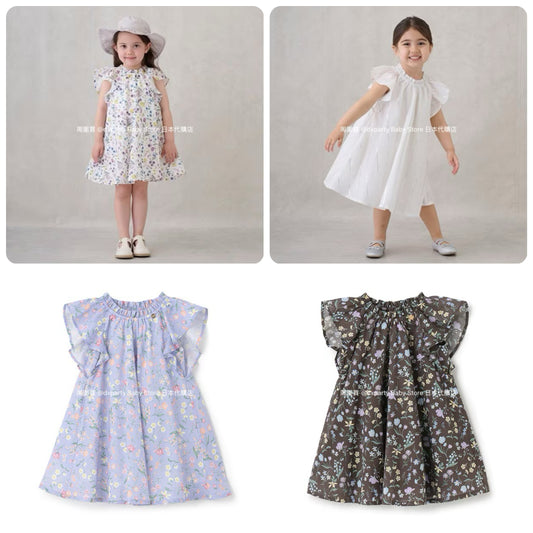 Japanese children's clothing pe#main dress 80-130cm girls summer dresses 
