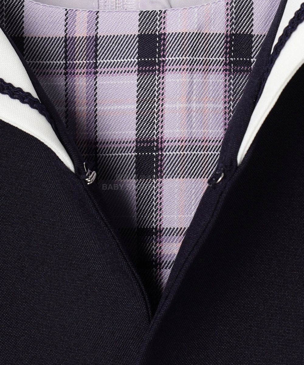 日本童裝 aF#a325 學院風外套+格子連身裙 110-130cm 女童款 冬季 OUTERWEAR  DRESSES 面試/宴會/表演