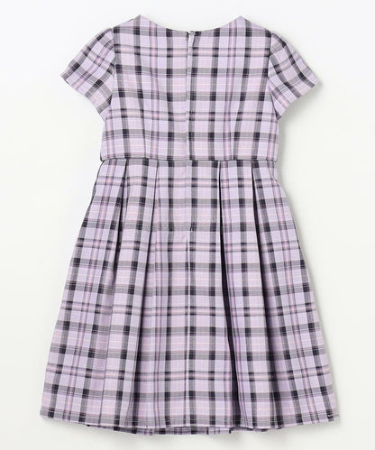 日本童裝 aF#a325 學院風外套+格子連身裙 110-130cm 女童款 冬季 OUTERWEAR  DRESSES 面試/宴會/表演