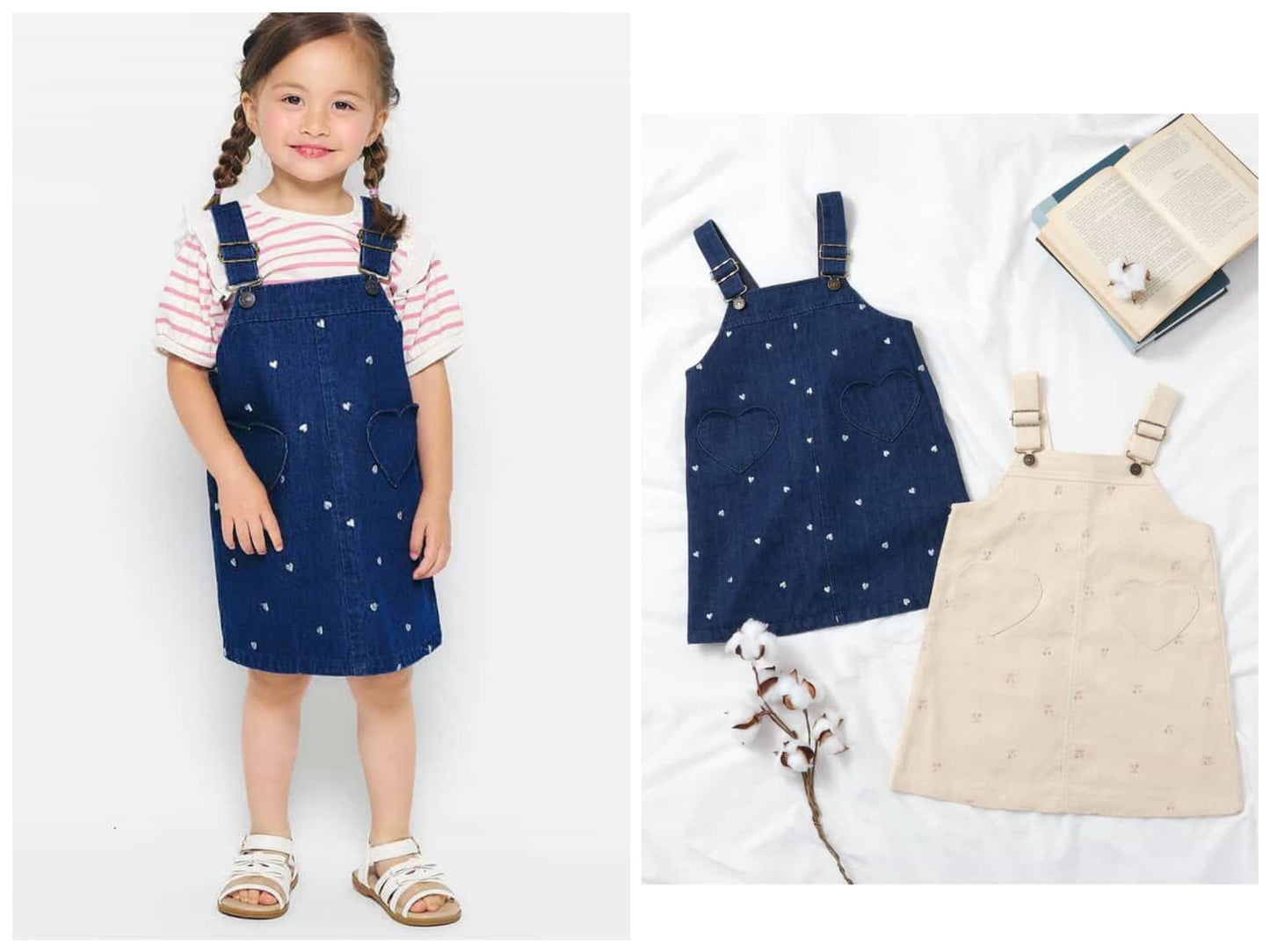 Japanese children's clothing apres les cours casual heart-shaped pocket shirt 80-130cm boys/girls summer TOPS 