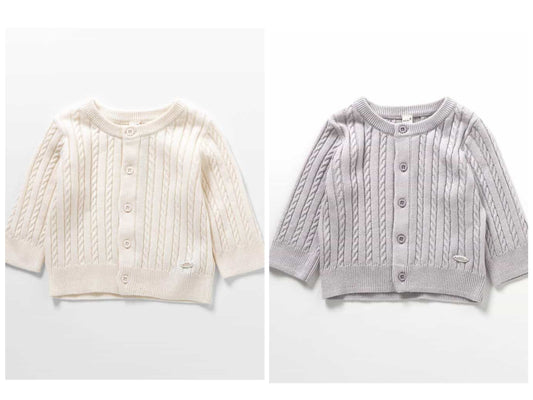 日本童裝 apres les cours 針織外套 70-80cm 女童款 秋季 初生嬰兒 OUTERWEAR