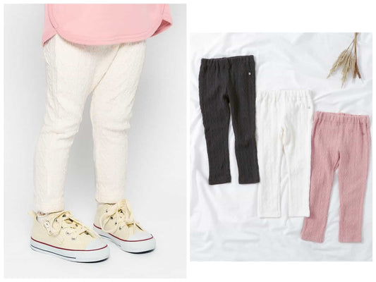 日本童裝 apres les cours 彈力休閒長褲 80-130cm 女童款 秋季 PANTS