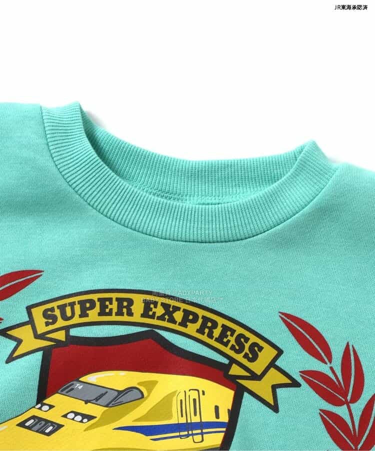 日本直送 BR#22EE x JR 新幹線 衛衣 80-140cm 男童款 冬季 TOPS 鐵路系列 聖誕紅/新年紅