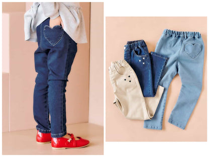 Japanese children's clothing apres les cours casual heart-shaped pocket shirt 80-130cm boys/girls summer TOPS 