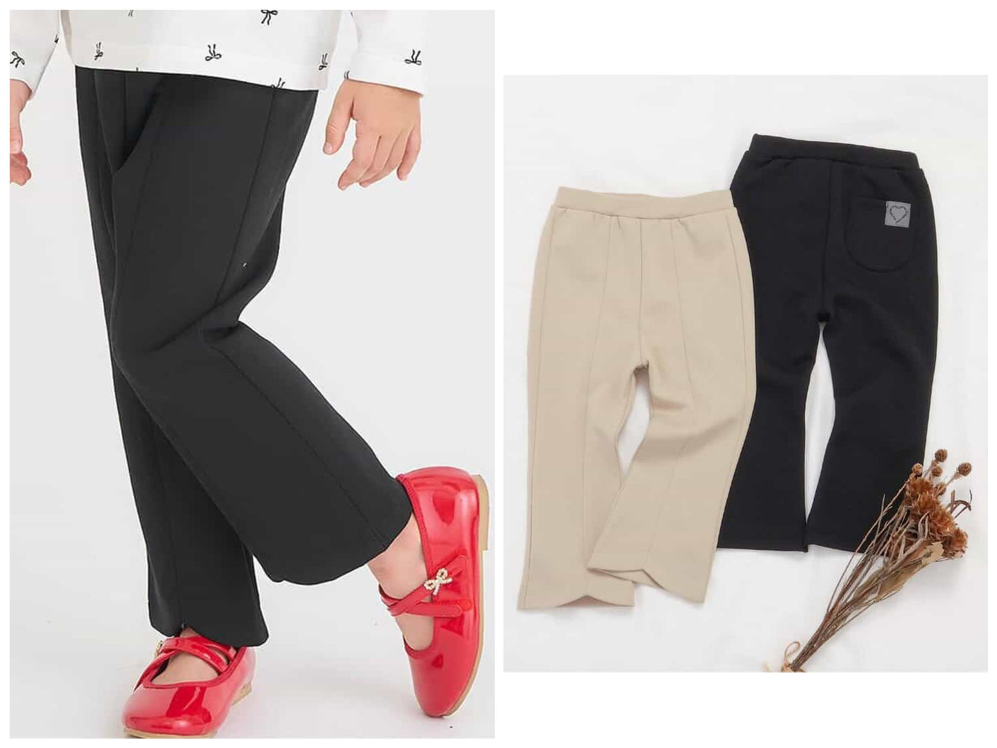 日本童裝 apres les cours 喇叭長褲 80-140cm 女童款 秋季 PANTS