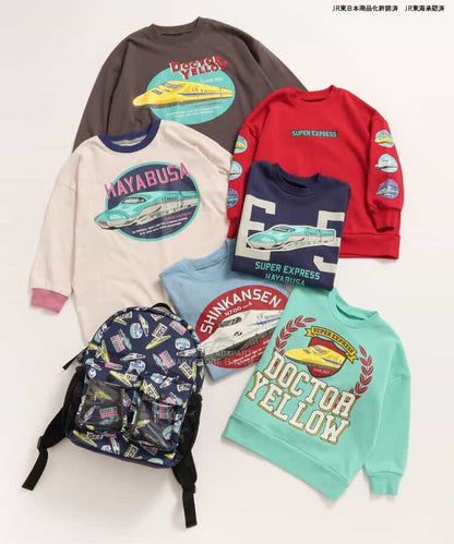 日本直送 BR#22EE x JR 新幹線 衛衣 80-140cm 男童款 冬季 TOPS 鐵路系列 聖誕紅/新年紅