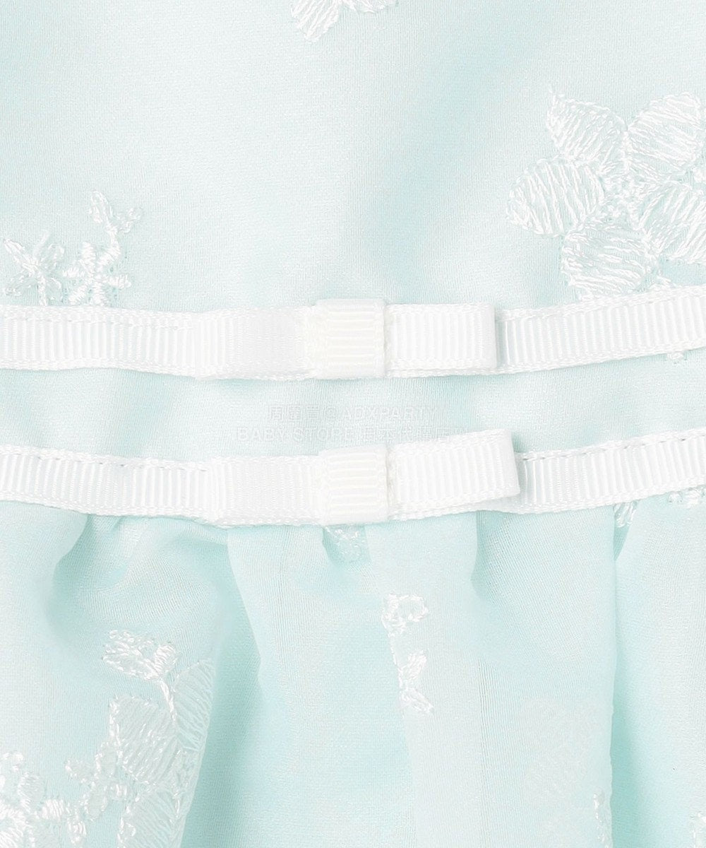 日本童裝 aF#a325 刺繡花卉短袖連身裙 110-130cm 女童款 冬季 DRESSES 面試/宴會/表演