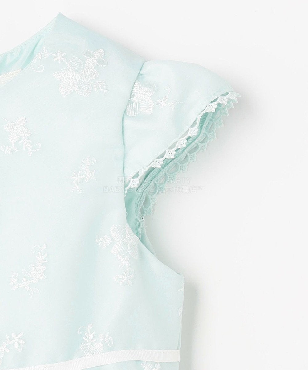 日本童裝 aF#a325 刺繡花卉短袖連身裙 110-130cm 女童款 冬季 DRESSES 面試/宴會/表演