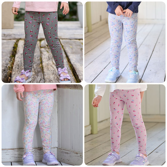 Japanese children's clothing aF#a325 cute leggings 90-130cm girls summer PANTS 