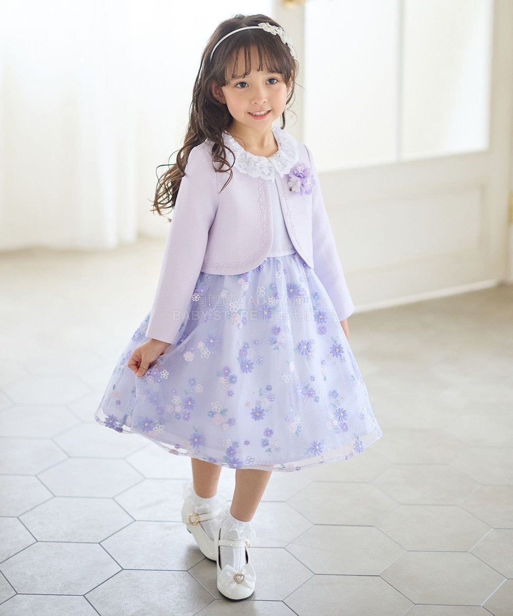 日本童裝 aF#a325 無領小香風短外套 110-130cm 女童款 冬季 OUTERWEAR 面試/宴會/表演