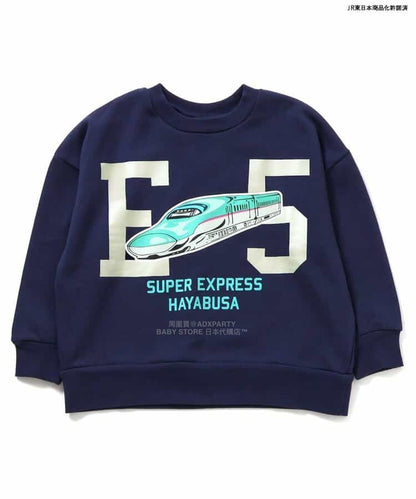 日本直送 BR#22EE x JR 新幹線 衛衣 80-140cm 男童款 冬季 TOPS 鐵路系列 聖誕紅/新年紅