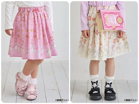 Japanese children's clothing aF#a325 Little Witch DoReMi pleated skirt 90-130cm girls summer SKIRTS 