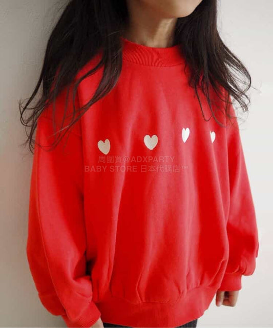 日本童裝 BREEZE 抓毛各款圖案衛衣 80-150cm 男童款/女童款 冬季 TOPS 聖誕紅/新年紅 