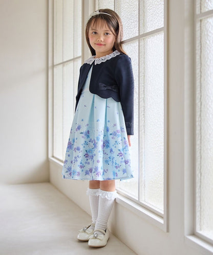 日本童裝 aF#a325 緞帶短外套 110-130cm 女童款 冬季 OUTERWEAR 面試/宴會/表演