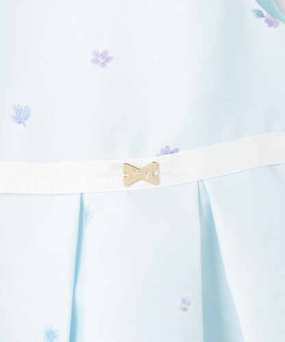 日本童裝 aF#a325 花花印花短袖連身裙 110-130cm 女童款 冬季 DRESSES 面試/宴會/表演